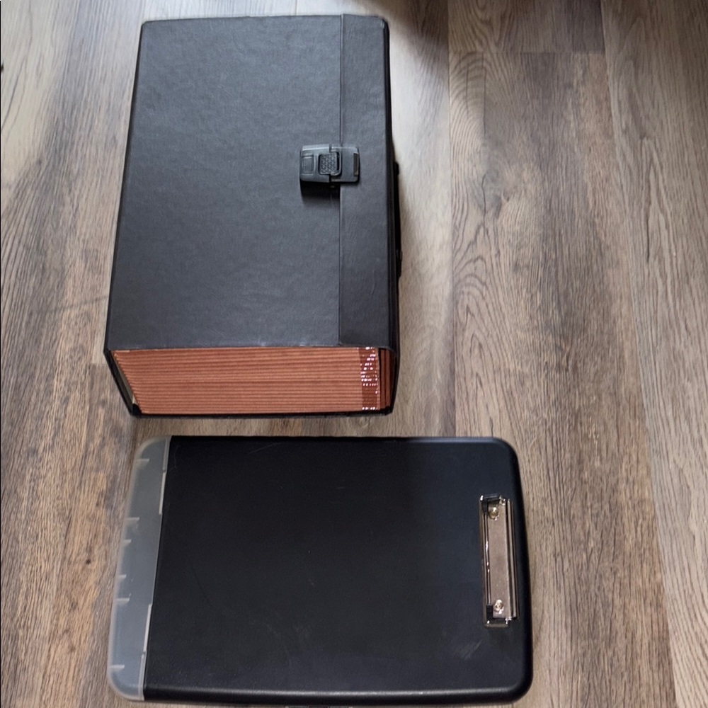 SOLD Black and Brown Document Organizer & clipboard organizer OFFICE BUNDLE NEW